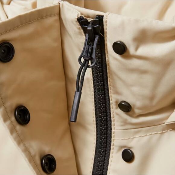 Everlane The ReDown Military Parka Coat Cashew Tan Hooded Women's XL NWT - Picture 4 of 15